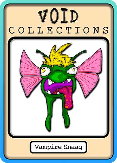 A picture of the Vampire Snaag card with its standard border.
